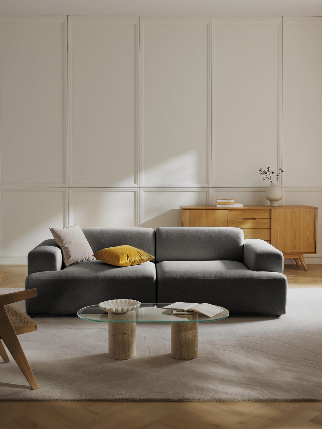 Melva Sofa (3-seater) — Anthracite