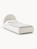 Ebba Teddy-Single Bed with Storage — Off-White
