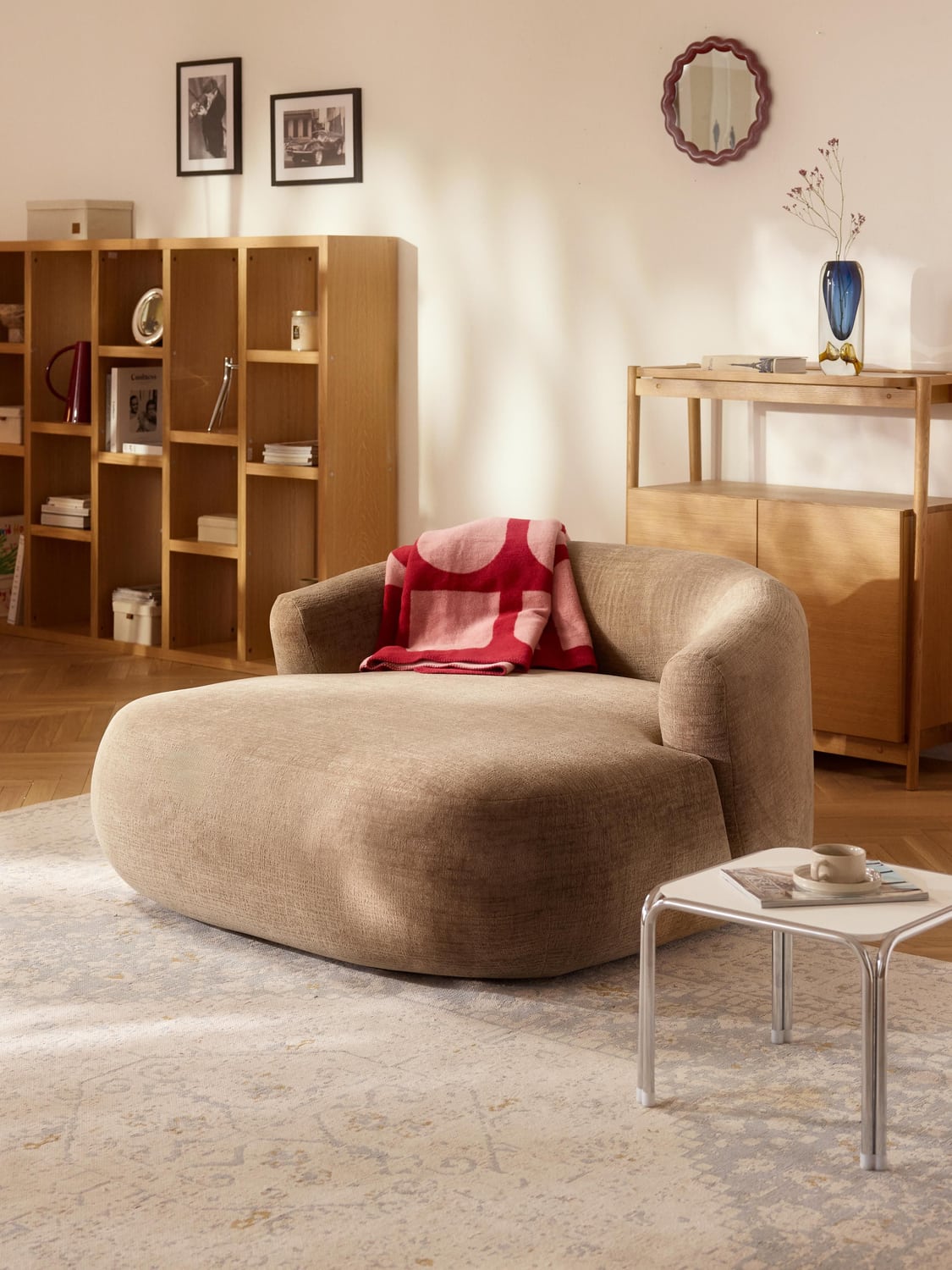 Sofia XL-Lounge Chair — Taupe