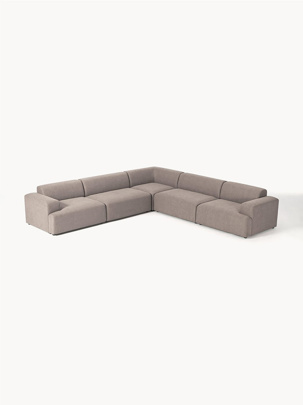 Melva Corner Sofa (4-seater) — Greige
