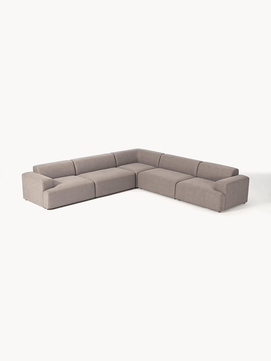 Melva Corner Sofa (4-seater) — Greige