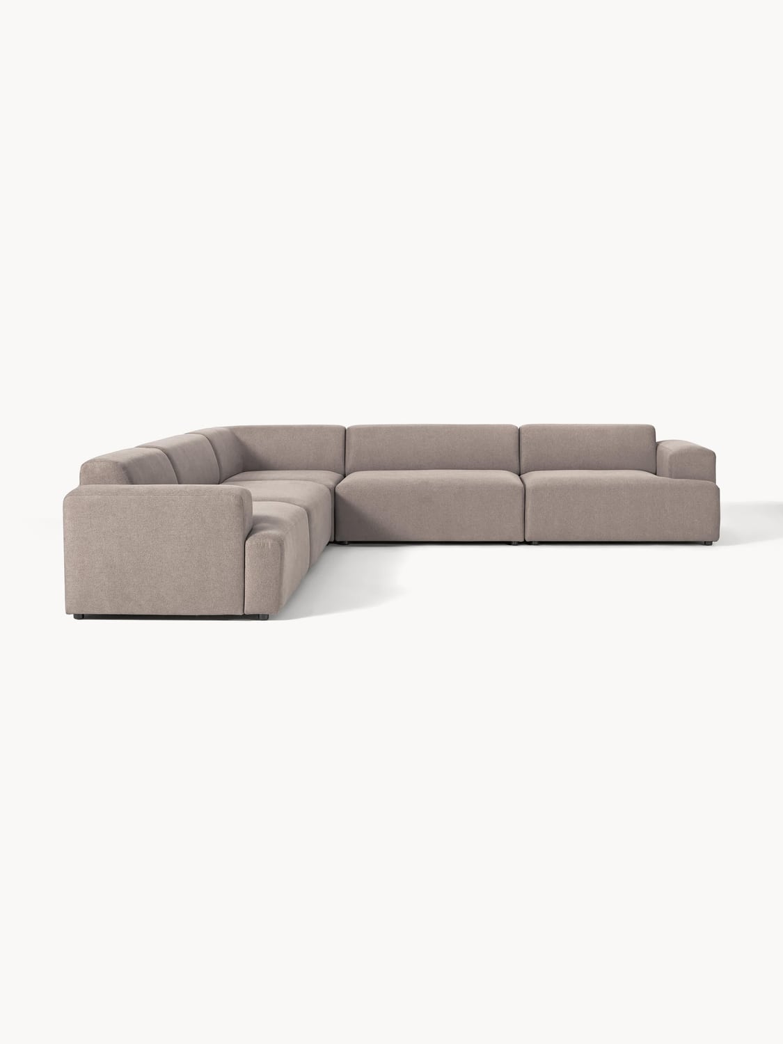 Melva Corner Sofa (4-seater) — Greige