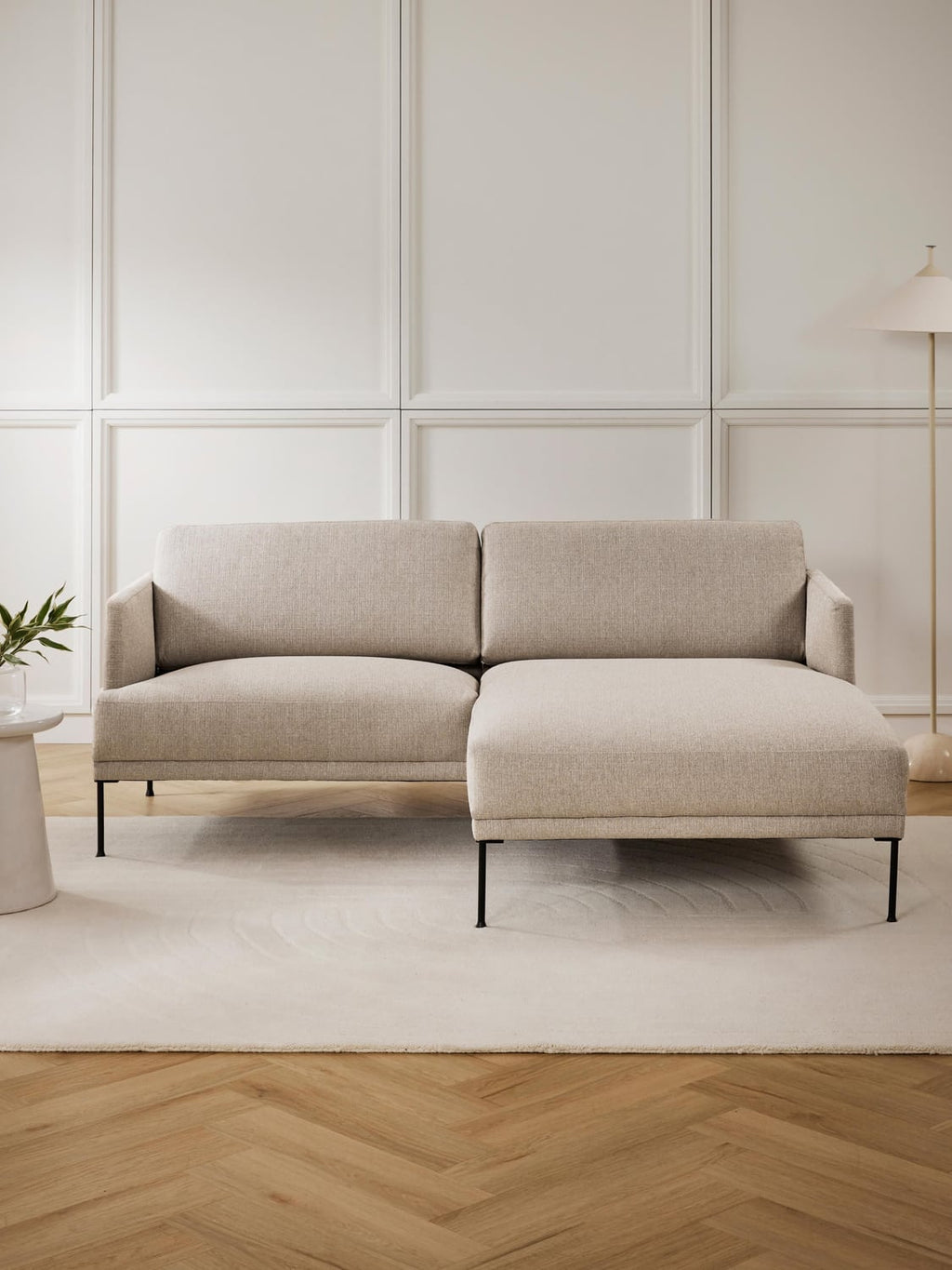 Fluente Small Corner Sofa — Oatmeal