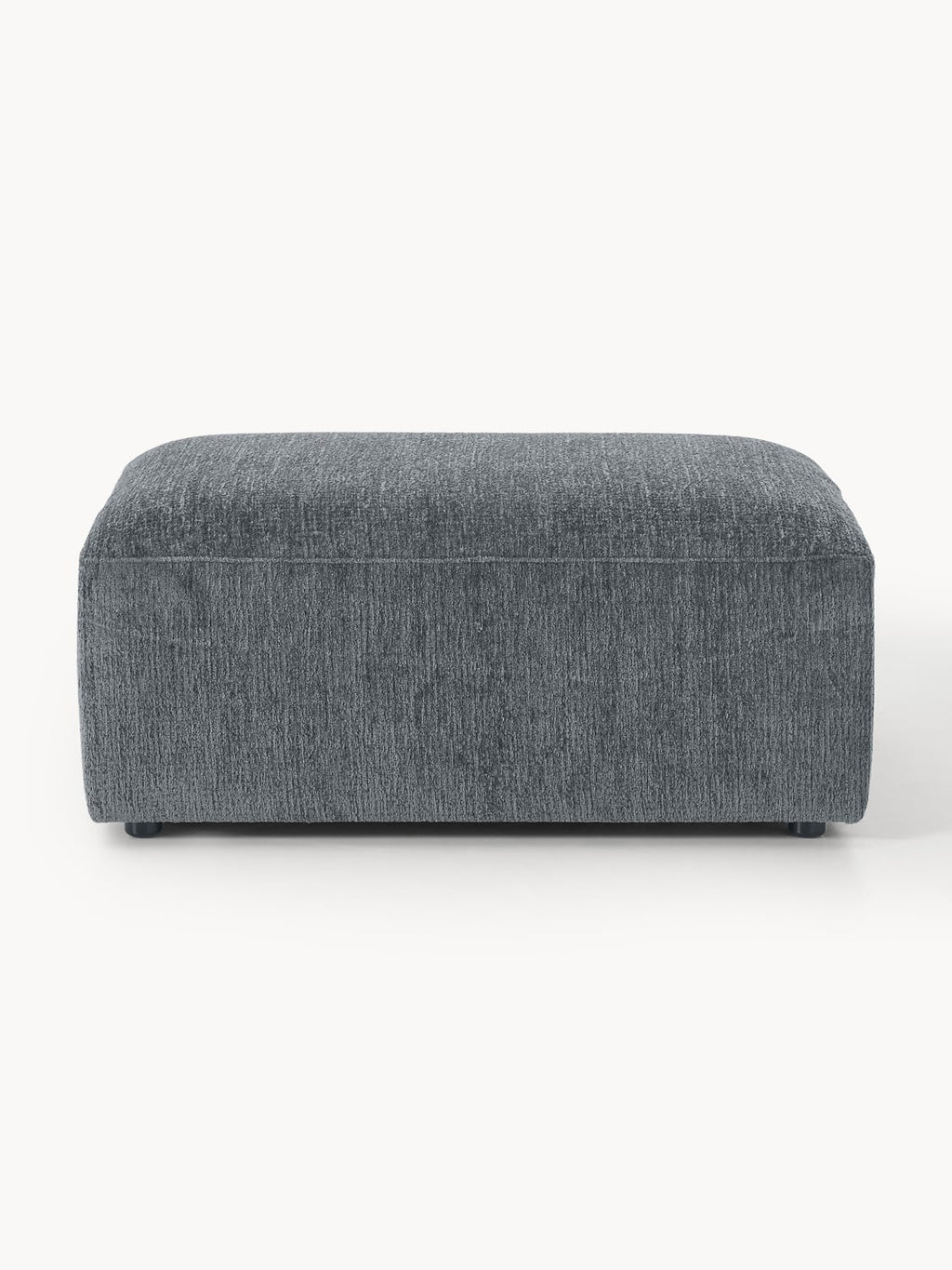 Melva Sofa Ottoman, B 99 x T 72 cm — Dark Grey