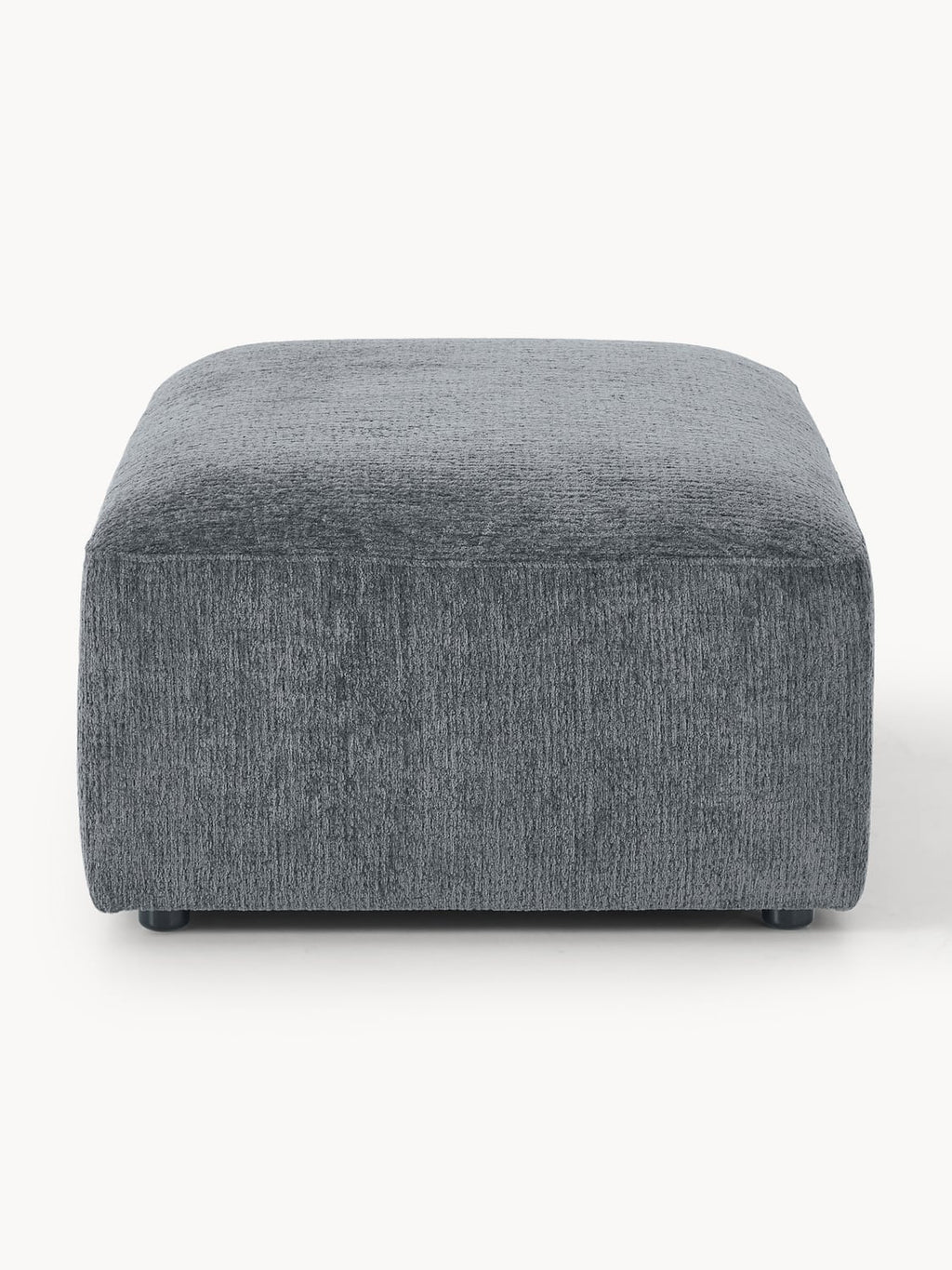 Melva Sofa Ottoman, B 99 x T 72 cm — Dark Grey