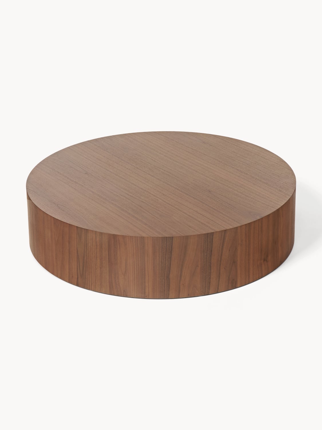 Dan Round XL Wood-Coffee Table — Olive