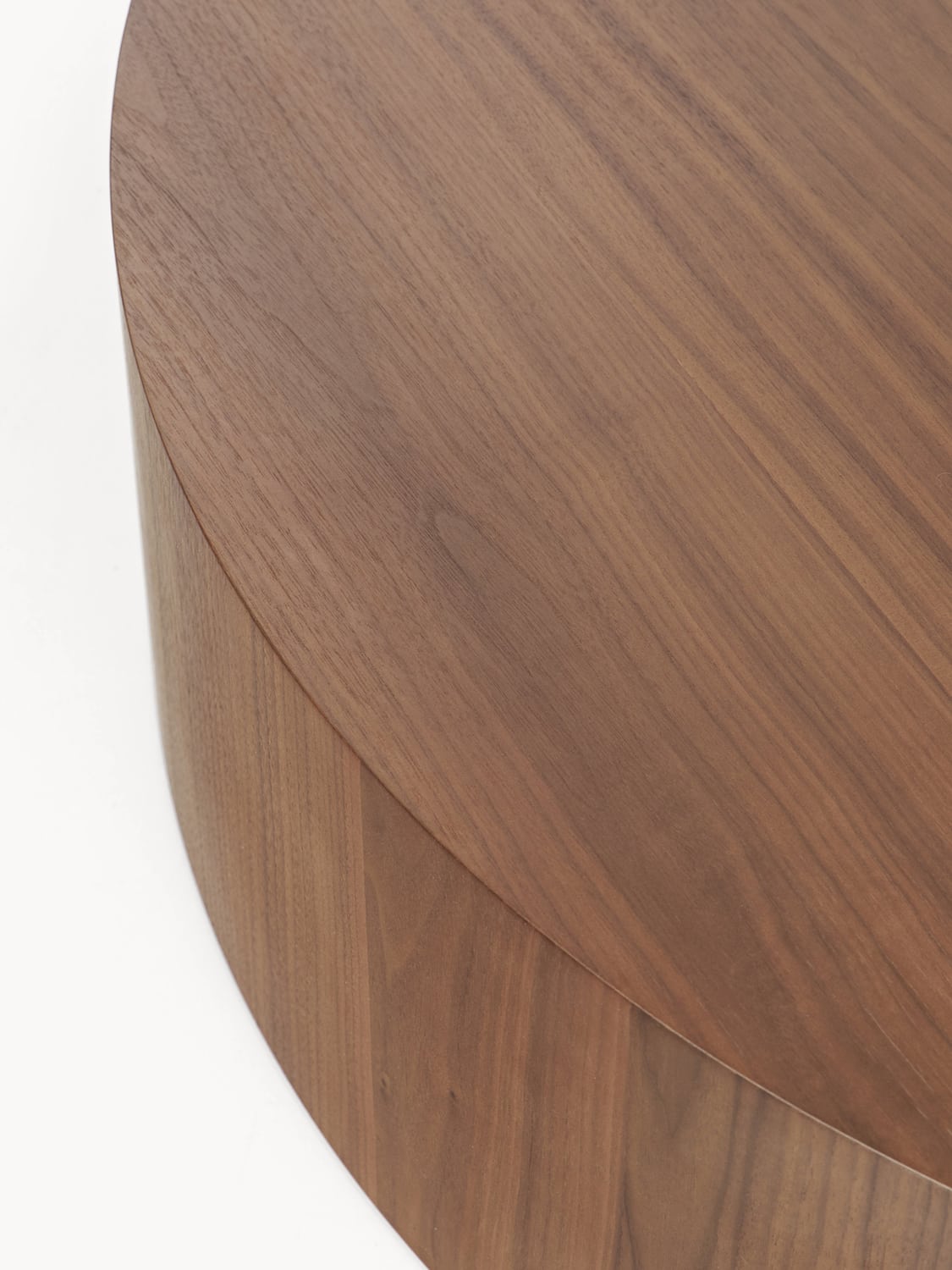 Dan Round XL Wood-Coffee Table — Olive