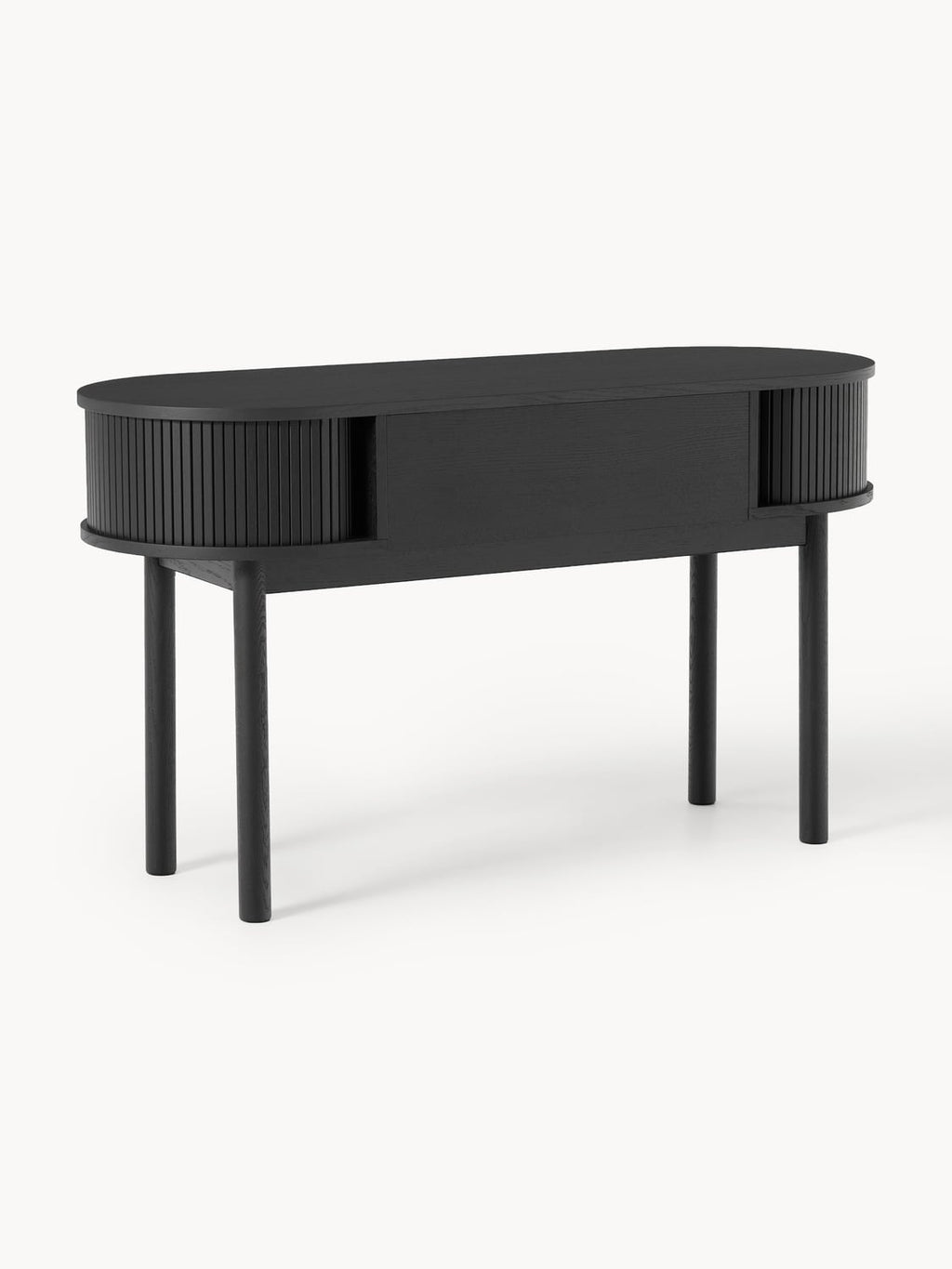 Calary Desk with Fluted Front — Taupe