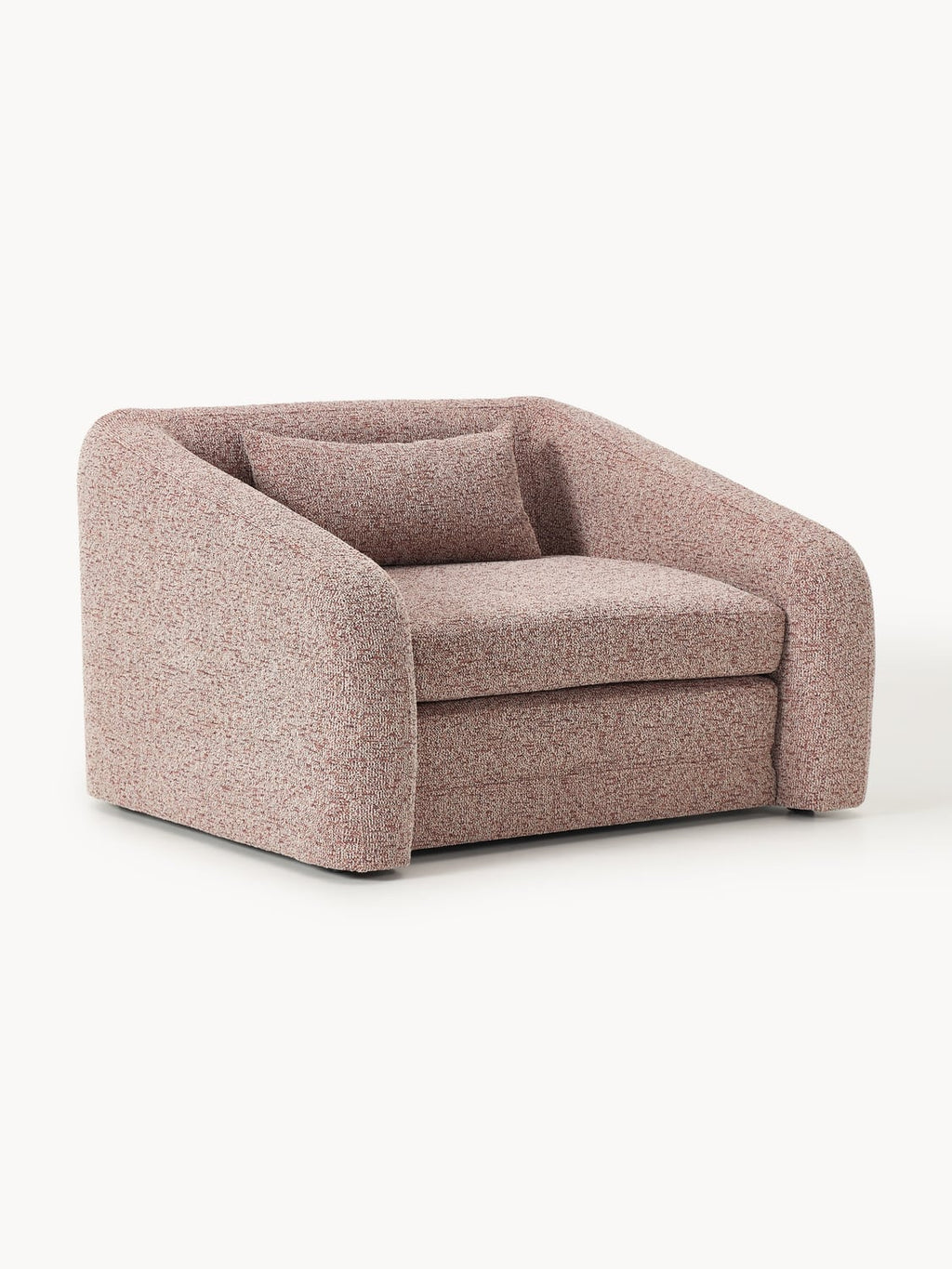 Eliot Bouclé-Sleeper Chair — Taupe