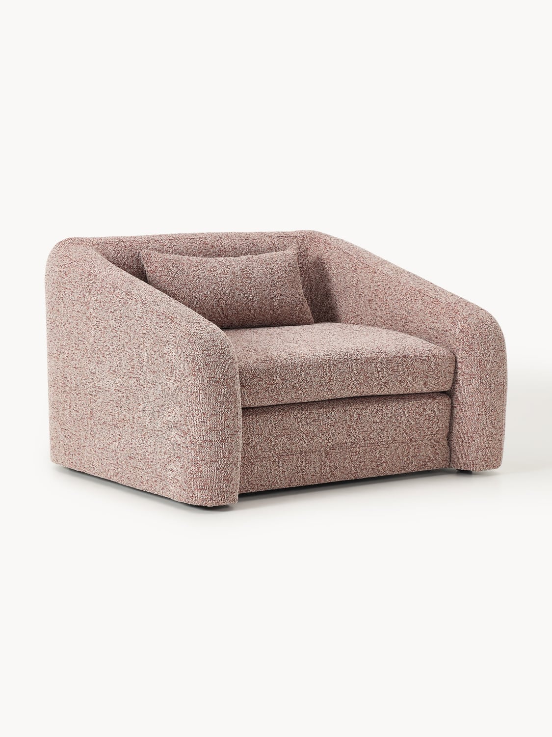Eliot Bouclé-Sleeper Chair — Taupe