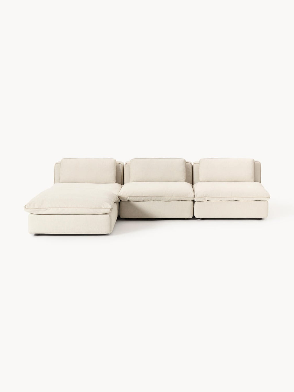 Felix Modular Sofa with Ottoman (left/right) — Light Grey