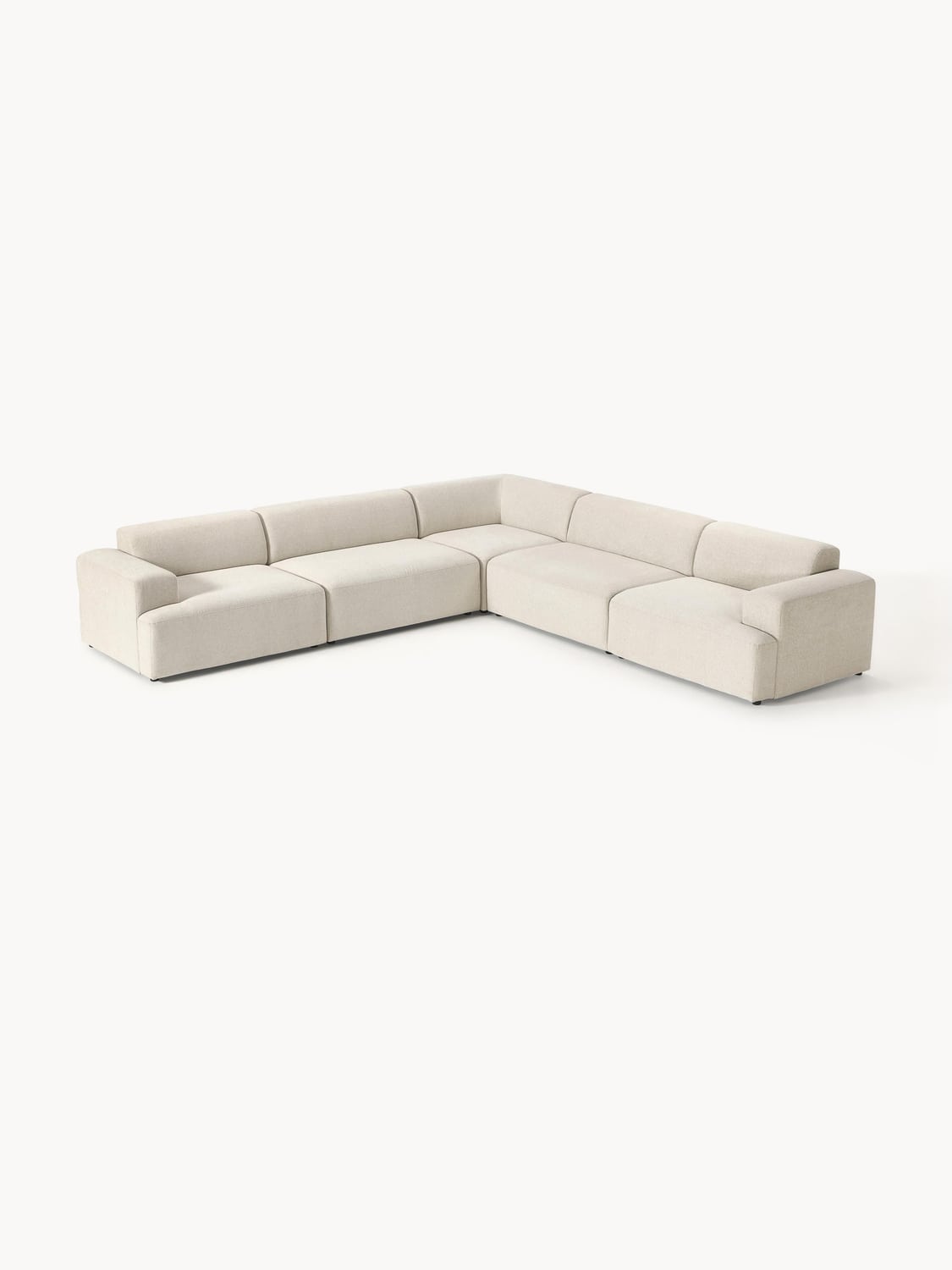 Melva Corner Sofa (4-seater) — Mist Grey
