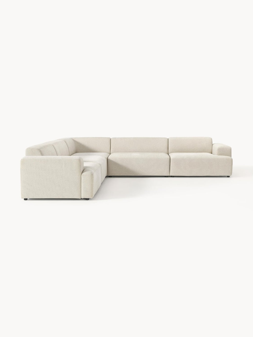 Melva Corner Sofa (4-seater) — Mist Grey