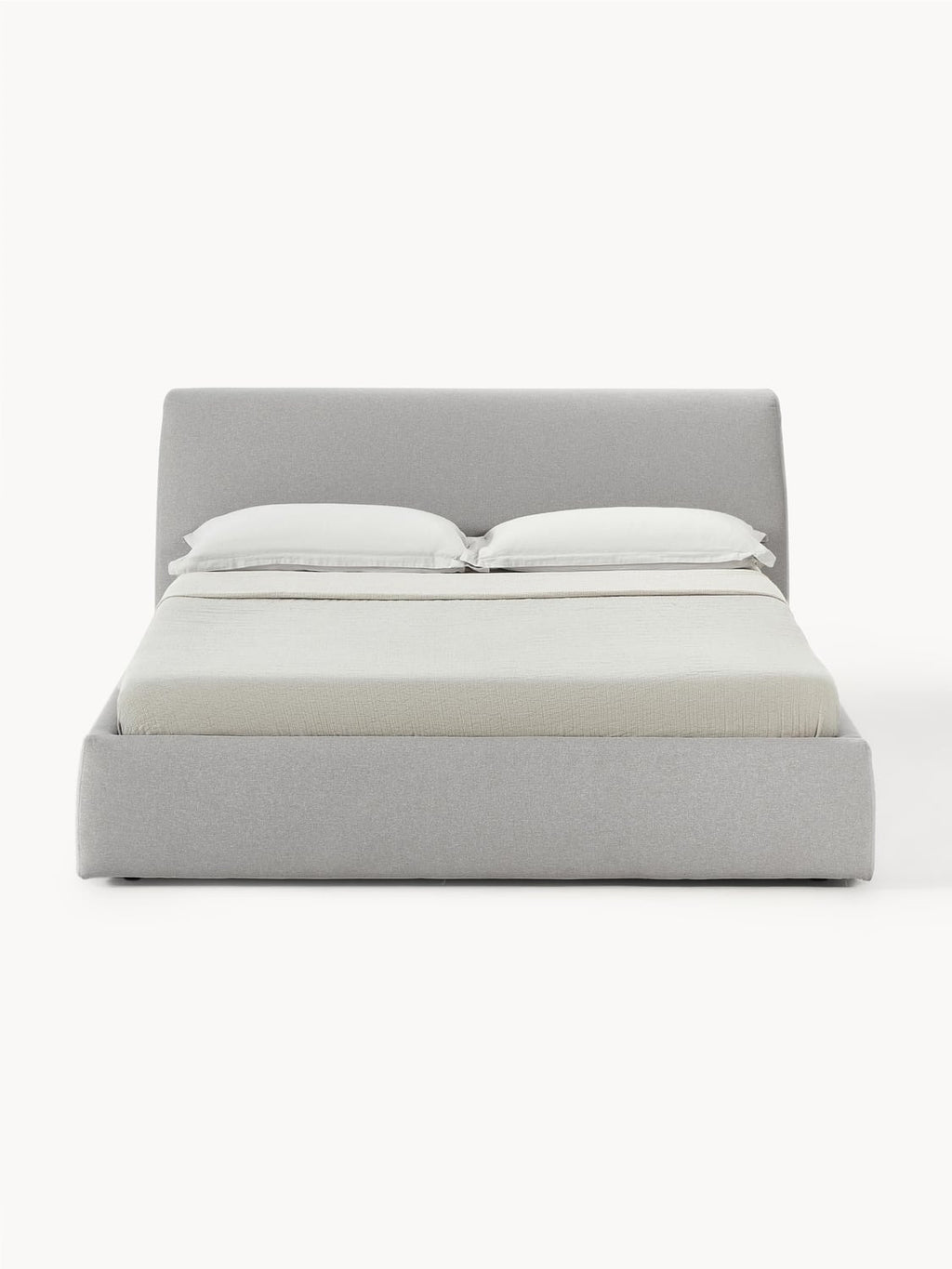 Cloud Upholstered Bed — Pearl Grey