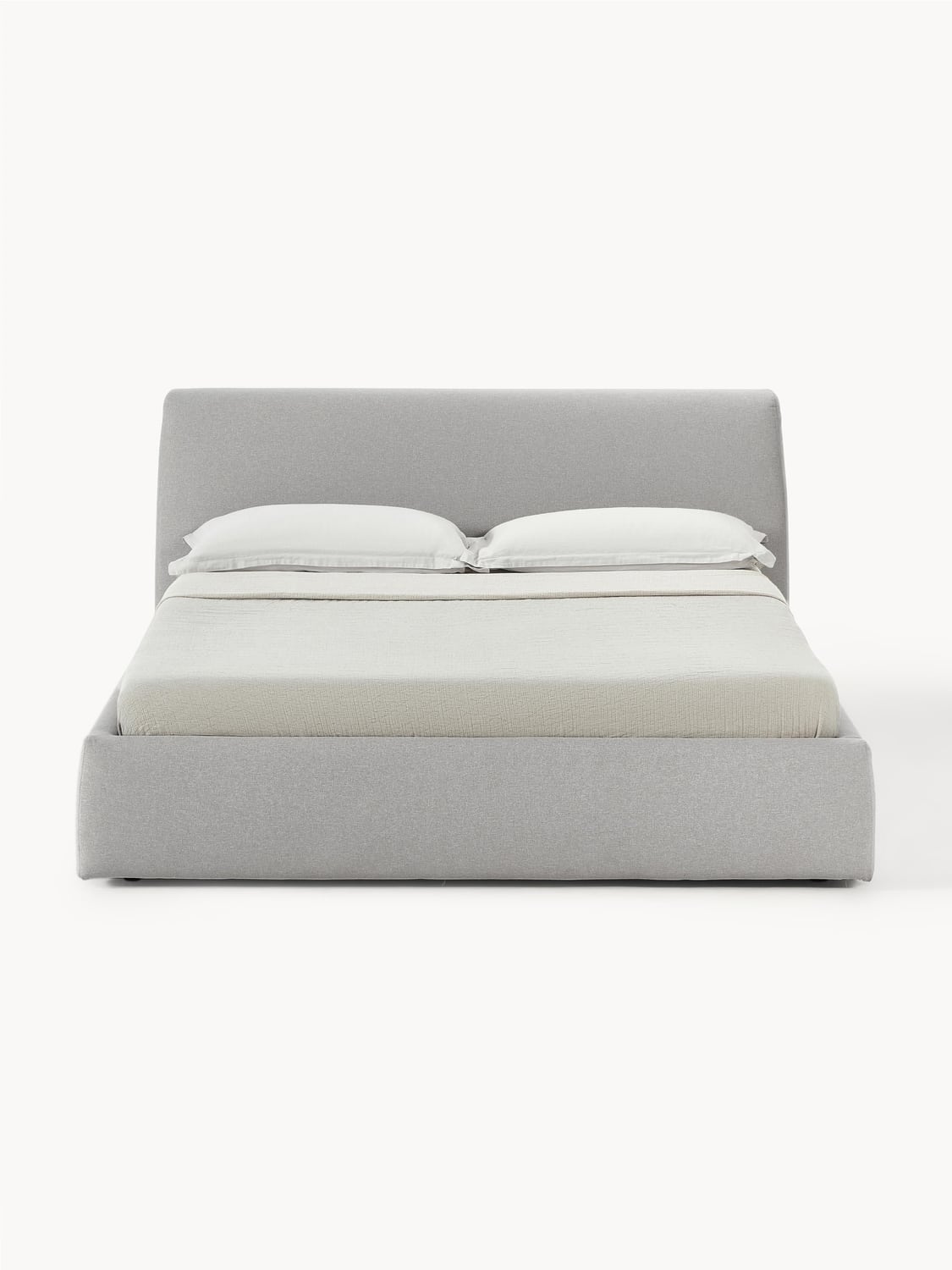 Cloud Upholstered Bed — Pearl Grey