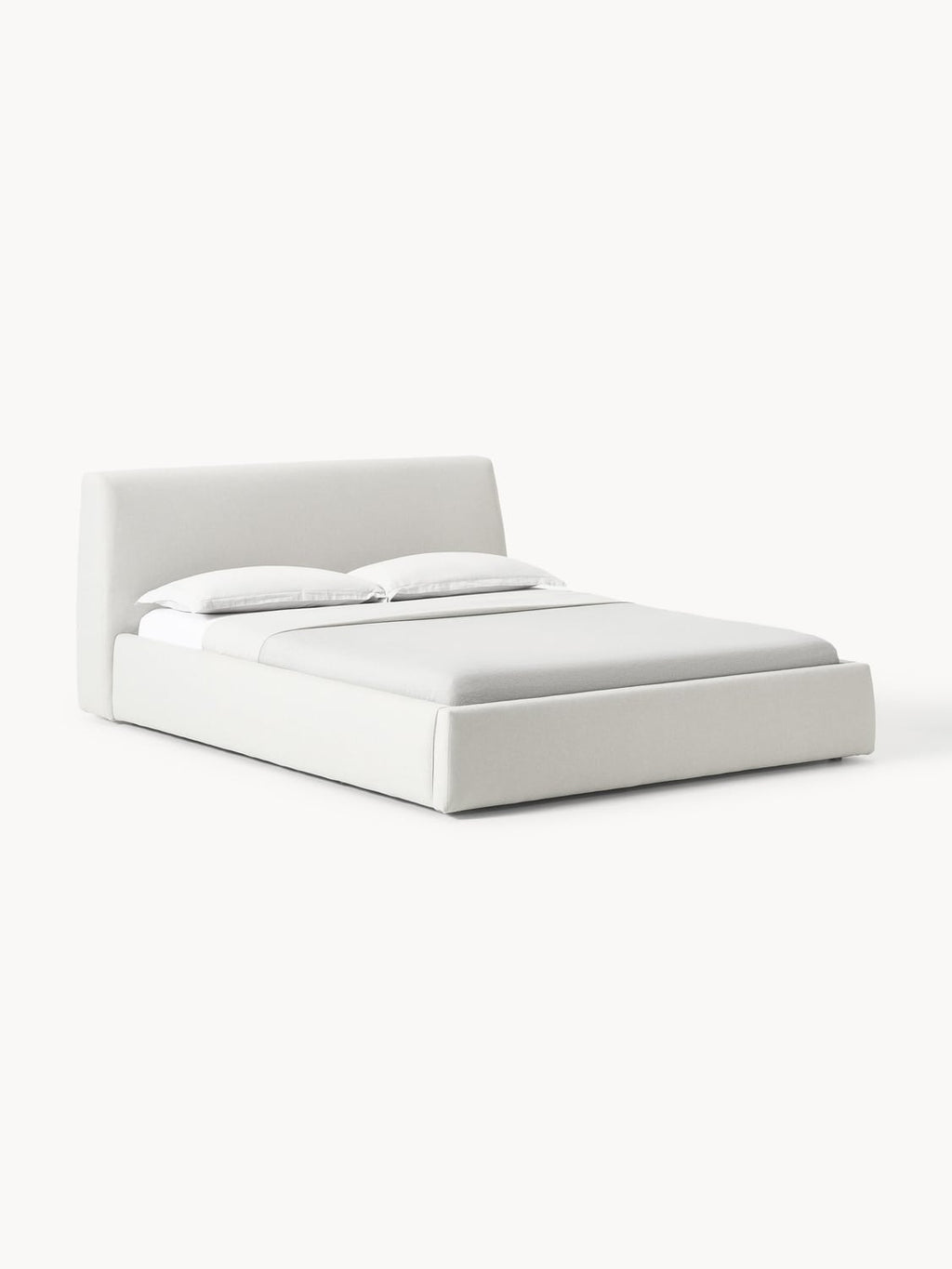 Cloud Upholstered Bed — Mist Grey