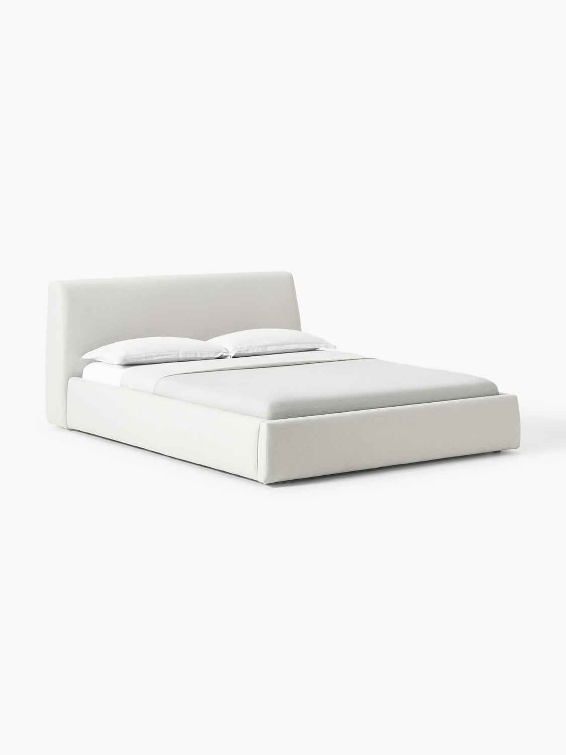 Cloud Upholstered Bed — Mist Grey