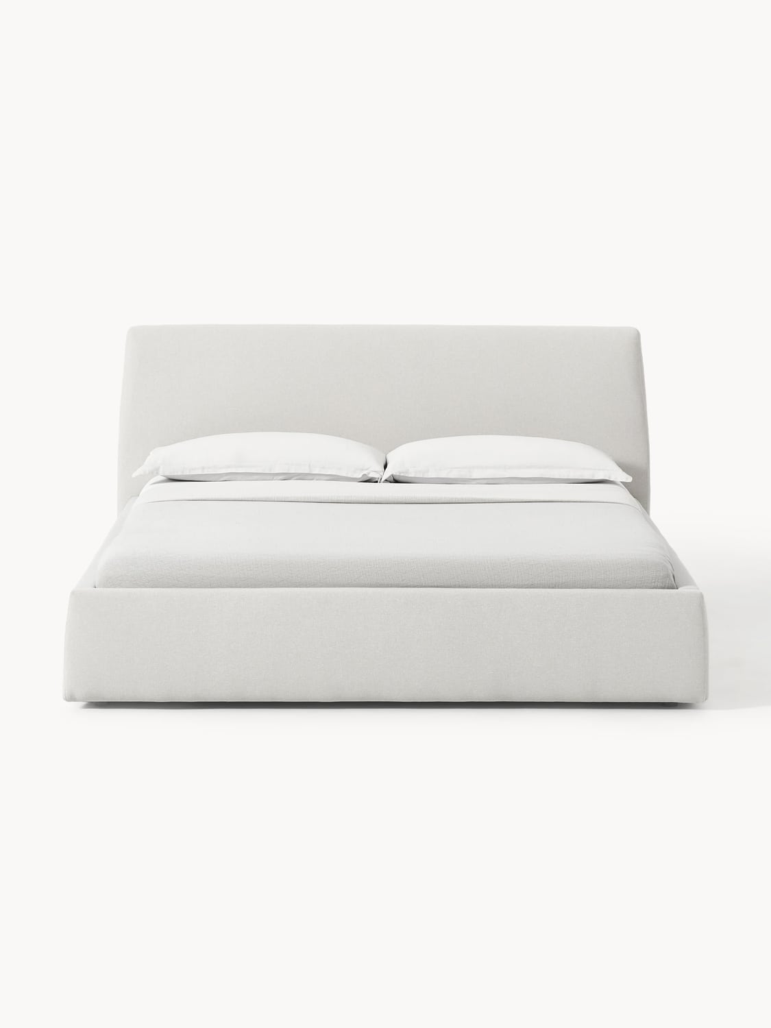 Cloud Upholstered Bed — Mist Grey