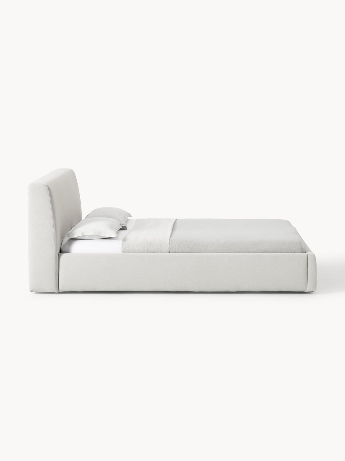 Cloud Upholstered Bed — Mist Grey