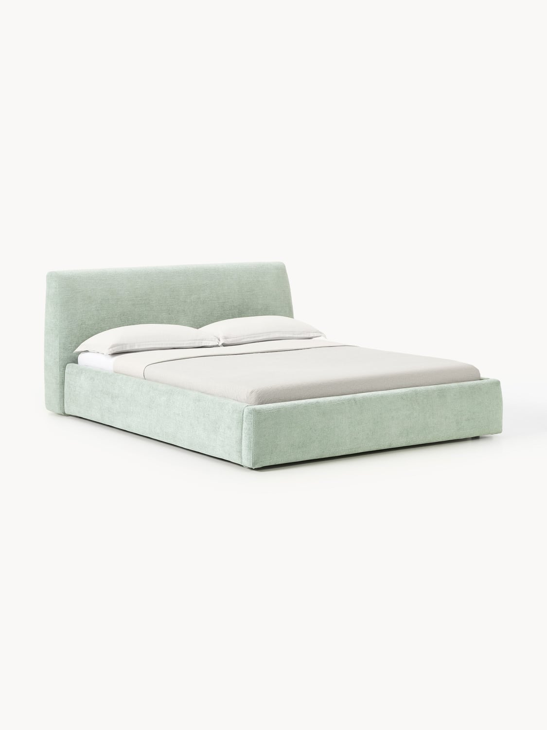 Cloud Upholstered Bed — Dove Grey