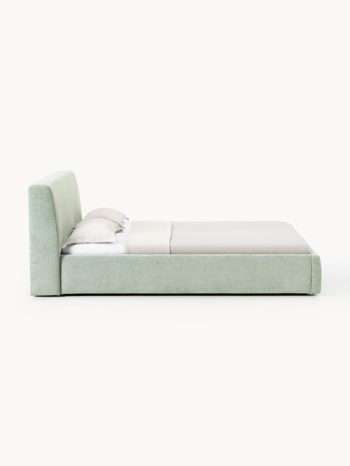 Cloud Upholstered Bed — Dove Grey