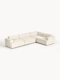 Melva Large Corner Sofa (4-seater) — Ivory