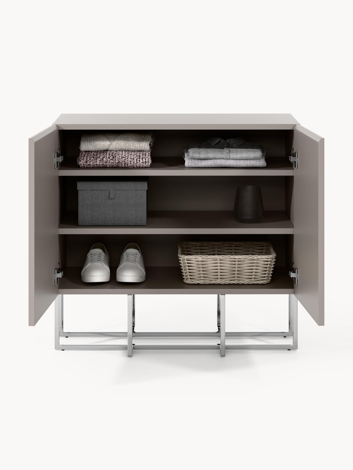 Joe Wood-Shoe Cabinet — Warm Grey