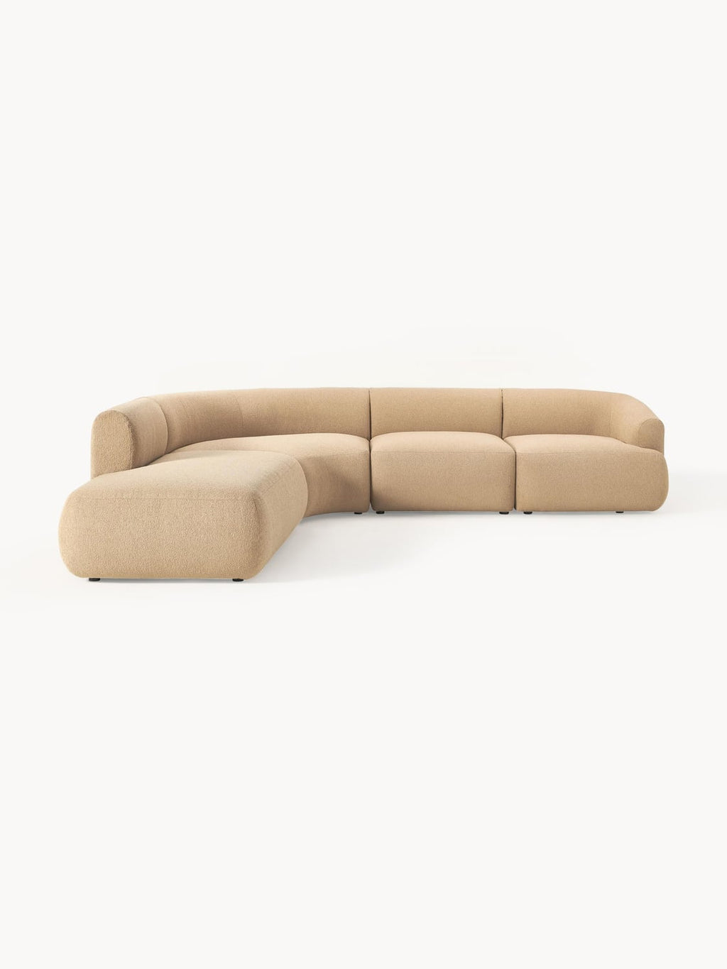 Sofia Modular Bouclé Corner Sofa (4-seater) — Dune