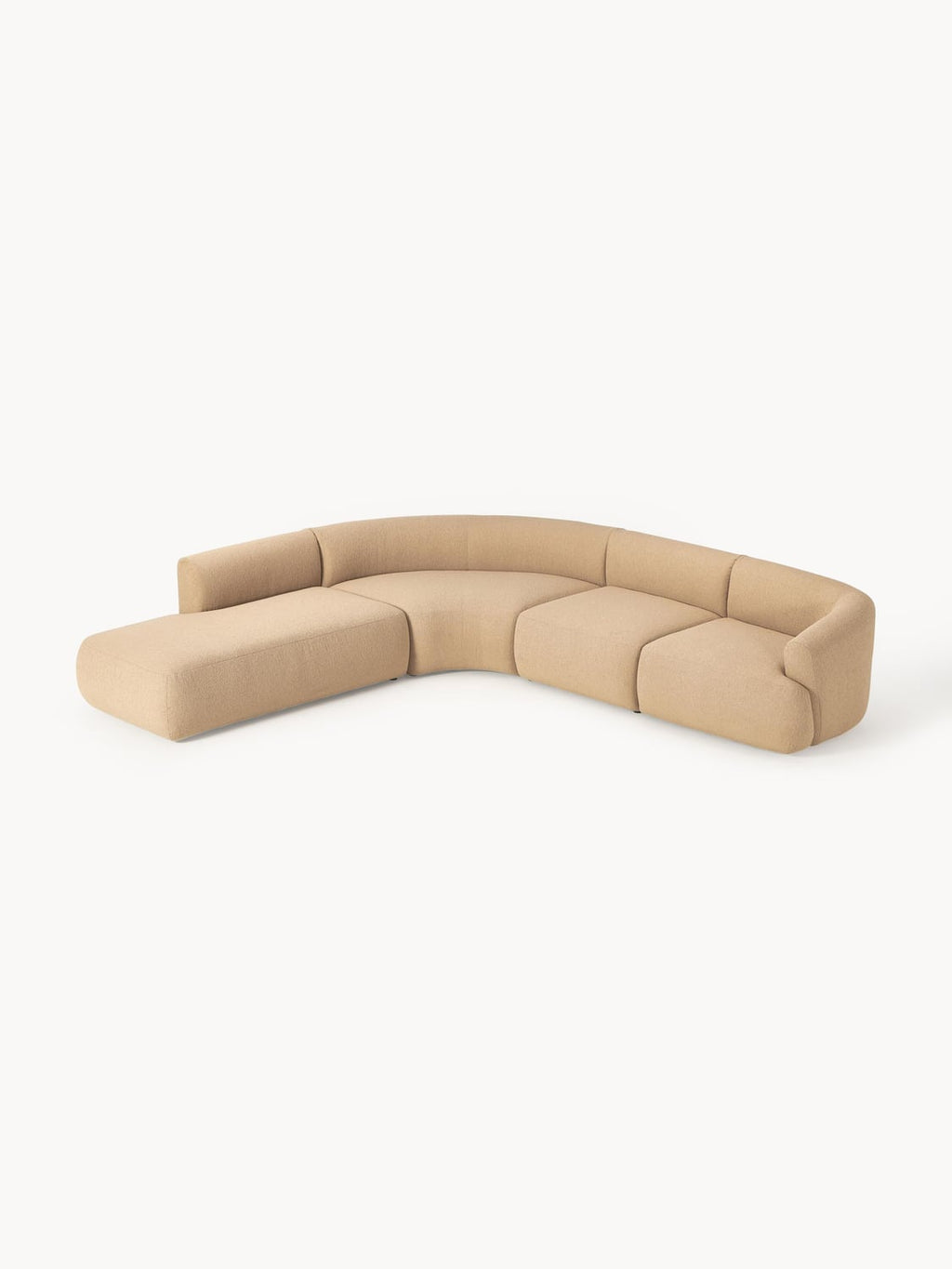 Sofia Modular Bouclé Corner Sofa (4-seater) — Dune