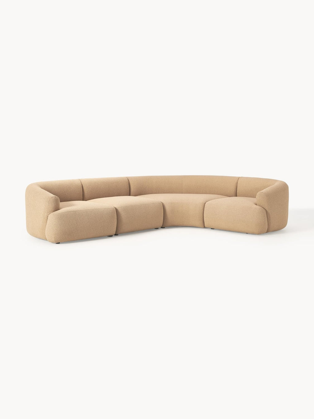 Sofia Modular Bouclé Corner Sofa (4-seater) — Desert Sand