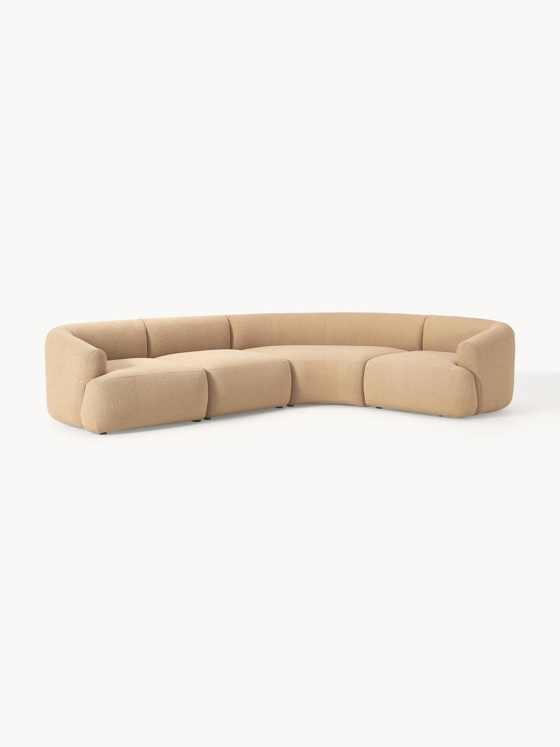 Sofia Modular Bouclé Corner Sofa (4-seater) — Desert Sand