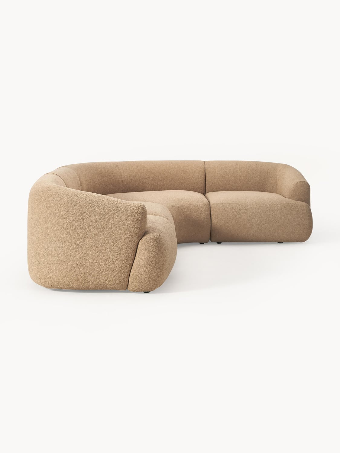 Sofia Modular Bouclé Corner Sofa (4-seater) — Desert Sand