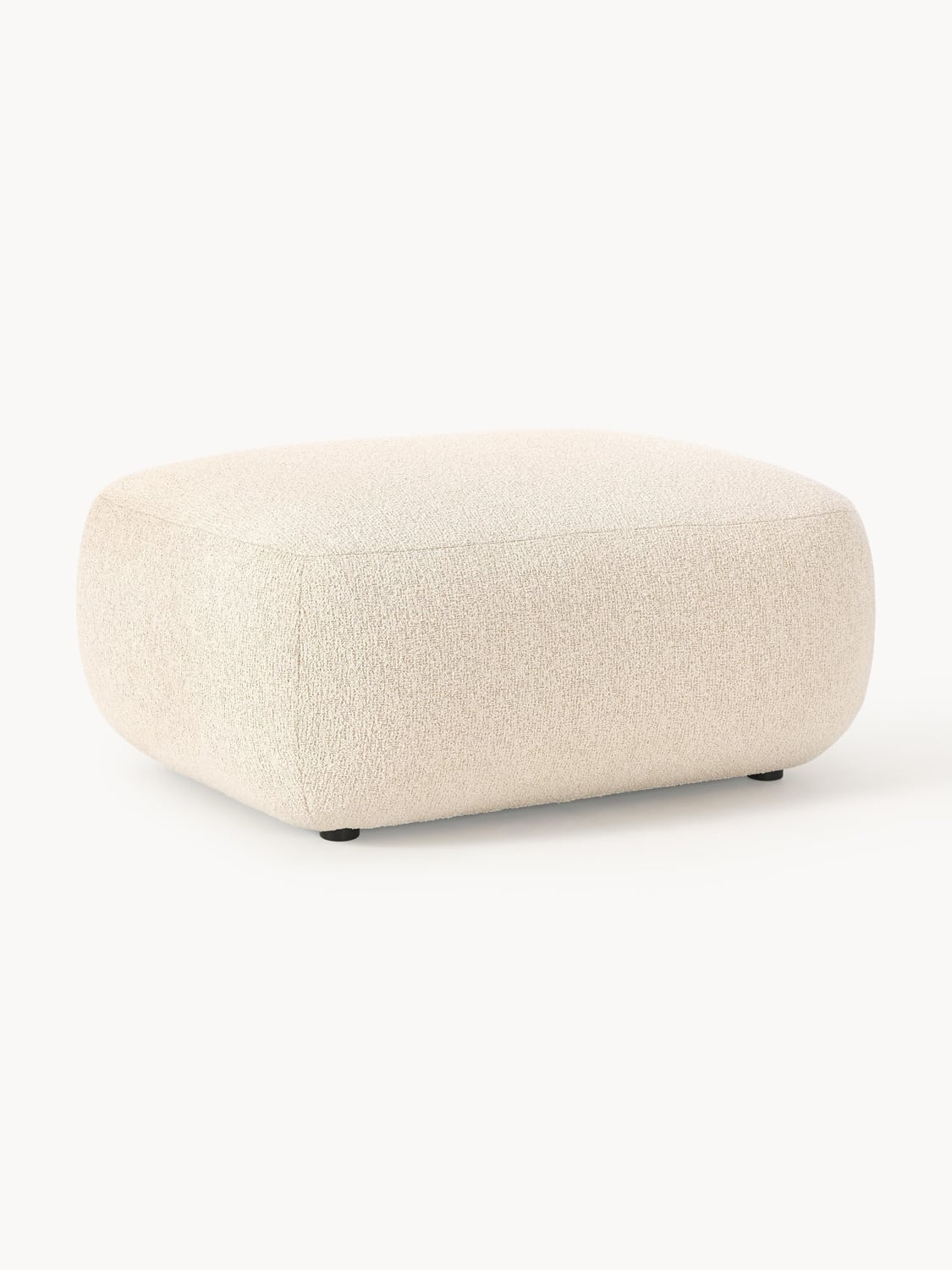Sofia Bouclé Ottoman — Off-White