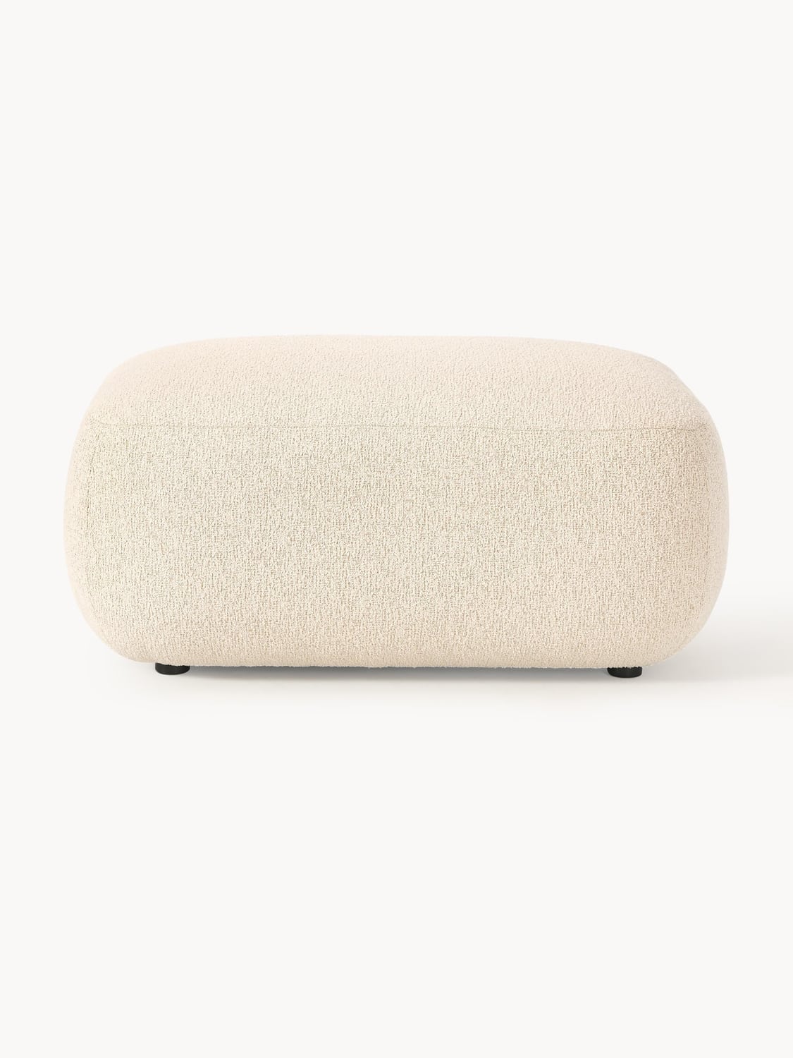 Sofia Bouclé Ottoman — Off-White