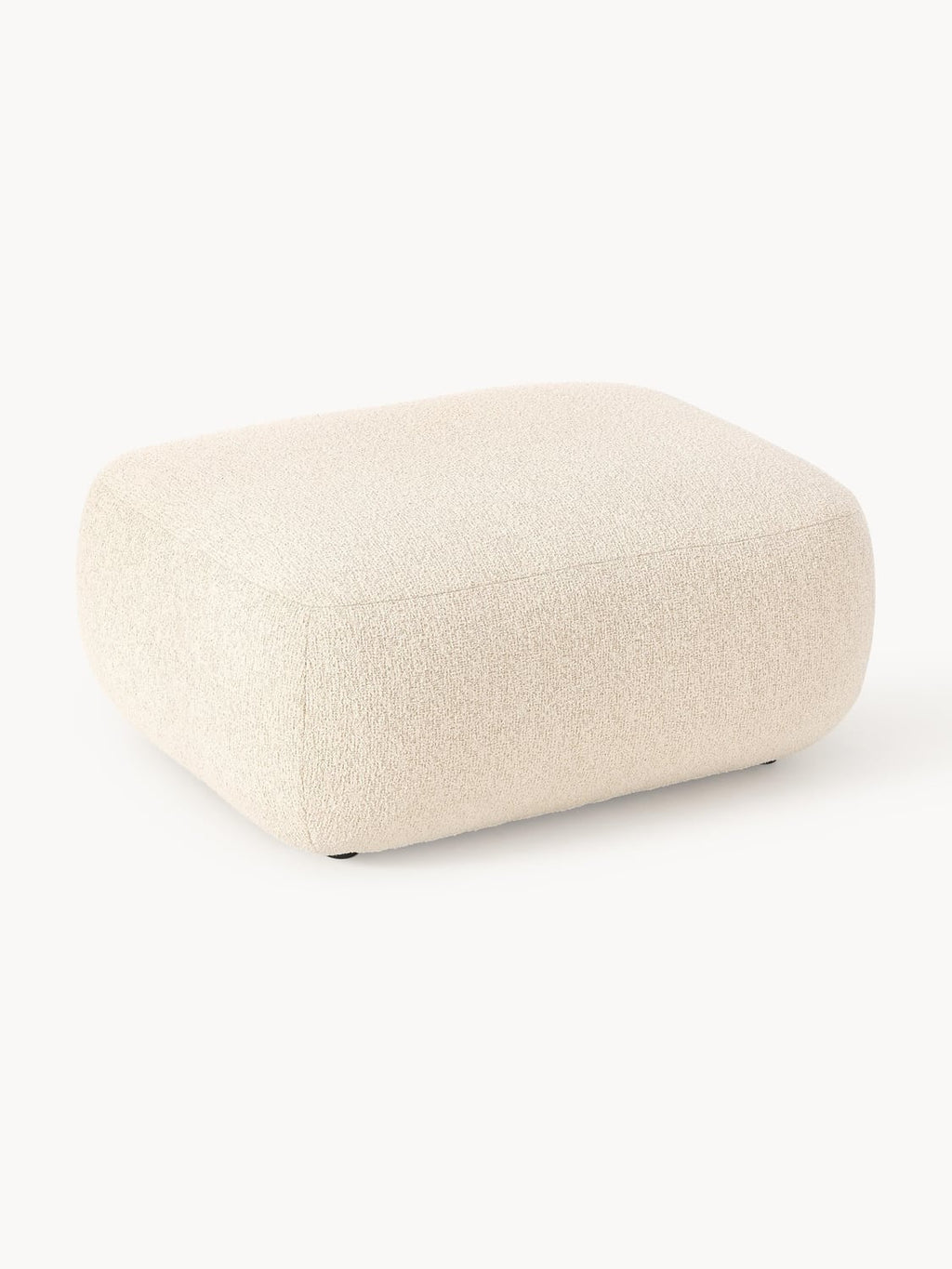 Sofia Bouclé Ottoman — Off-White
