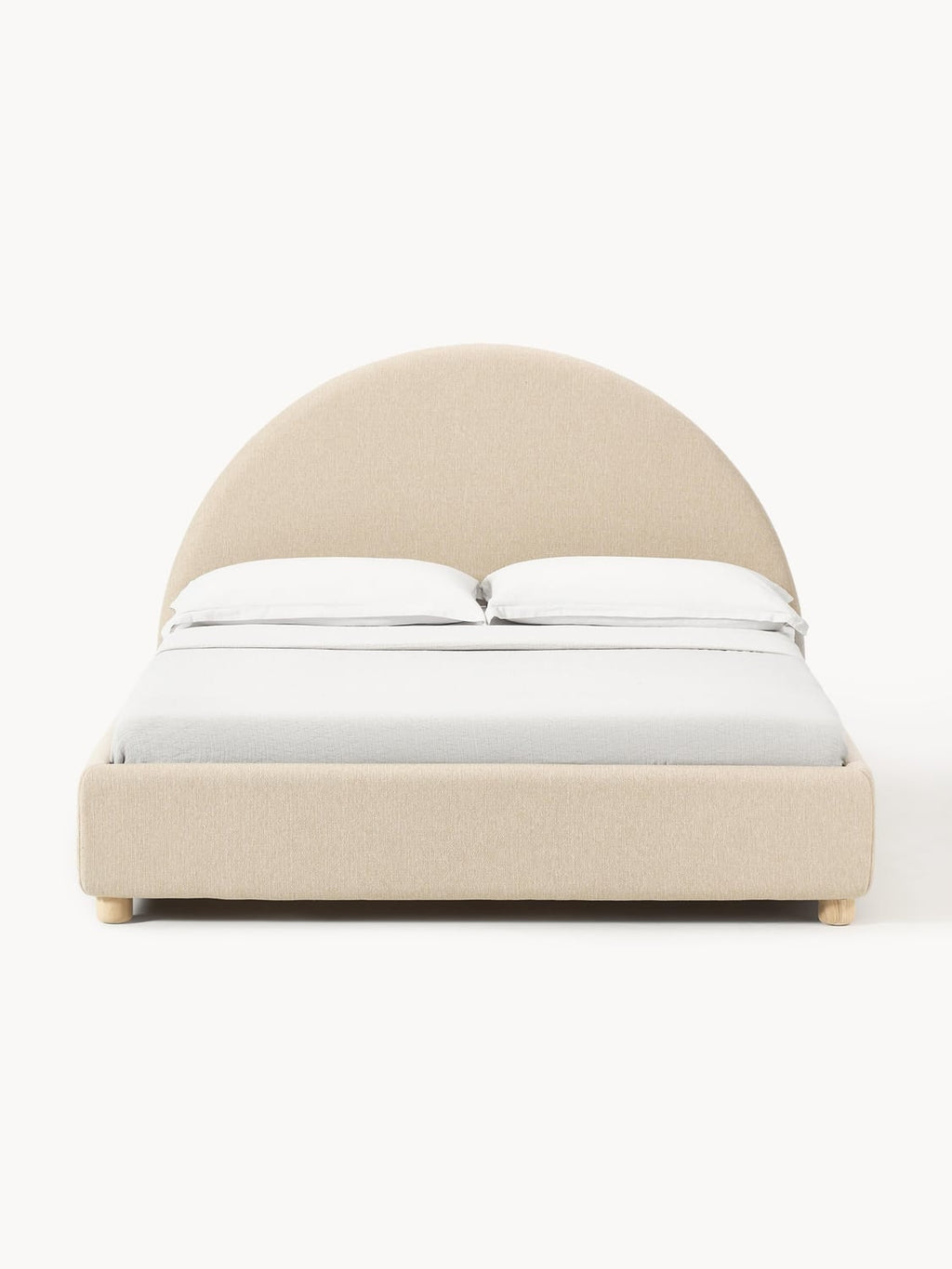 Ebba Upholstered Bed with Storage — Blush