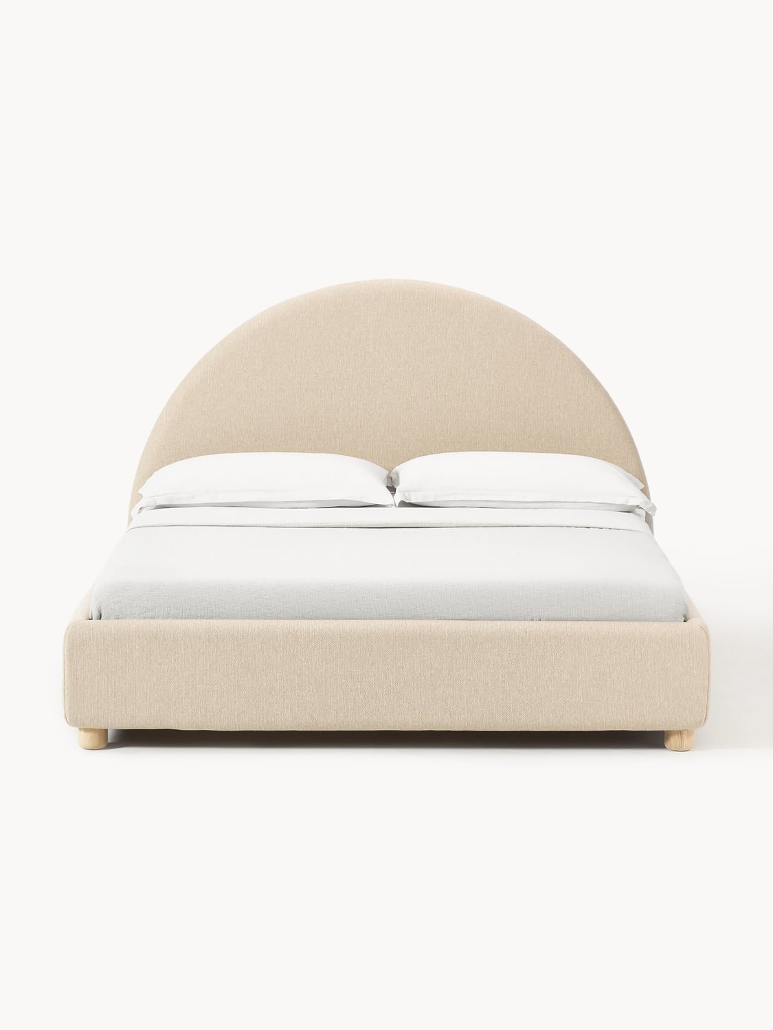 Ebba Upholstered Bed with Storage — Blush