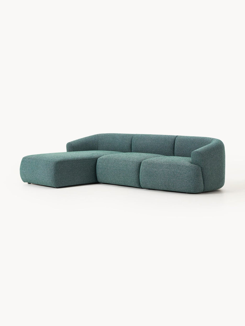 Sofia Modular Bouclé Corner Sofa (3-seater) — Dark Grey