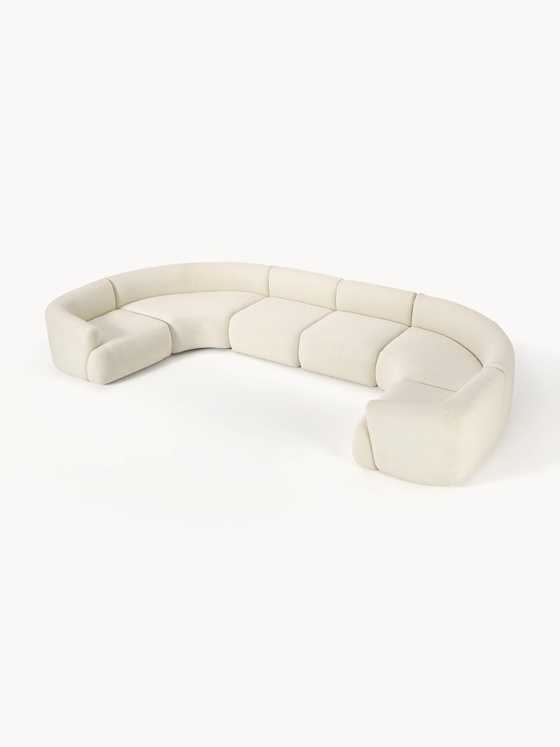 Sofia Modular Teddy-XL Sofa — Off-White