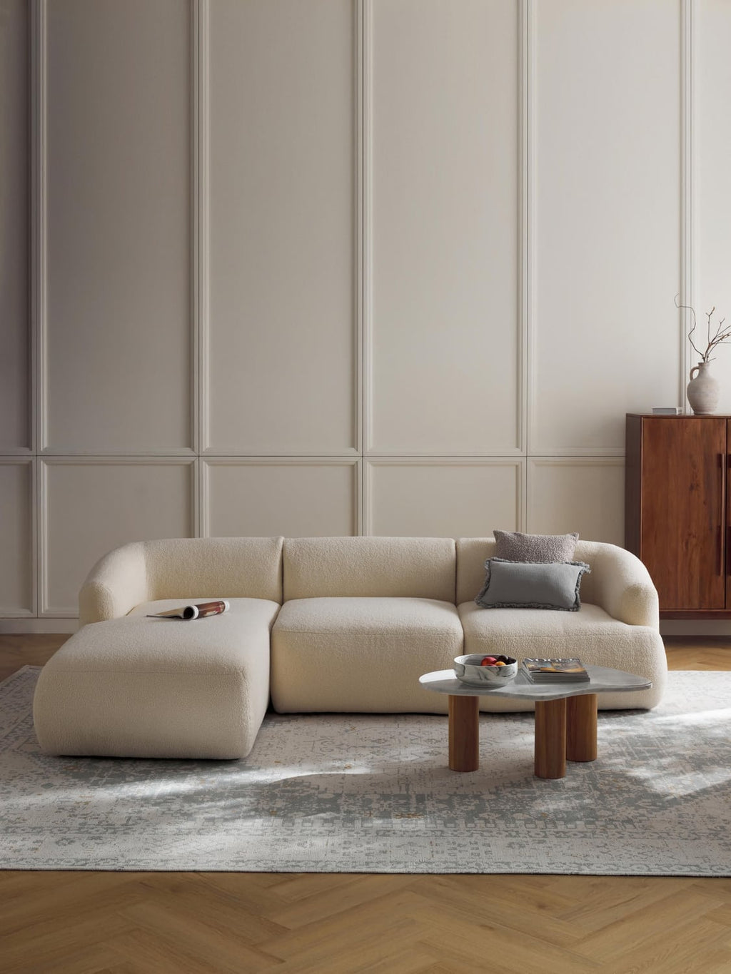 Sofia Modular Teddy-Corner Sofa (3-seater)