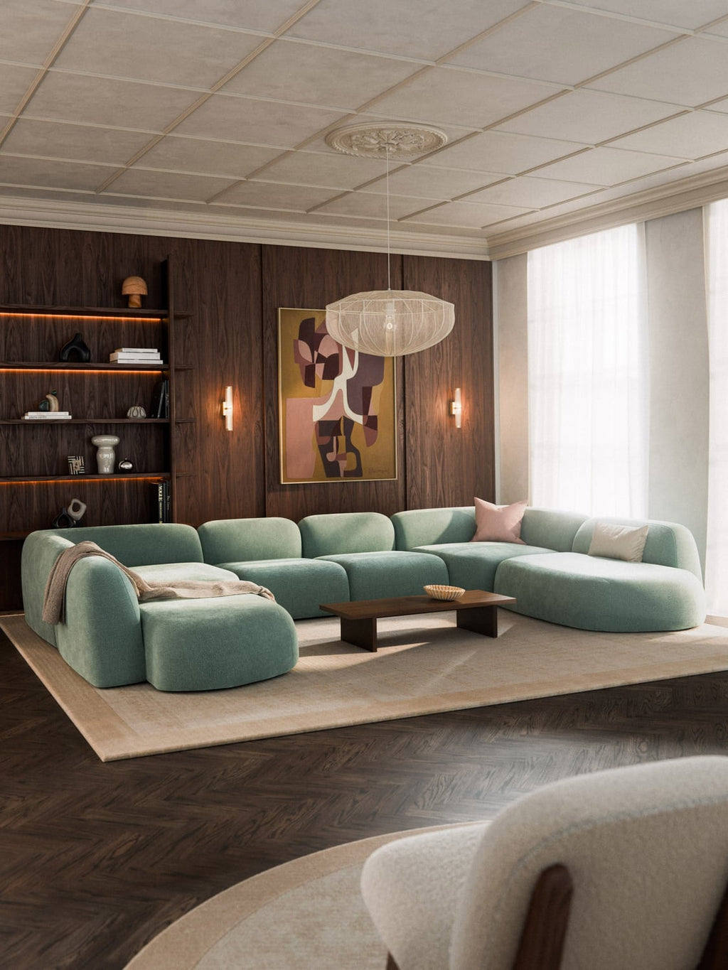 Wolke Modular XL Sofa — Light Grey