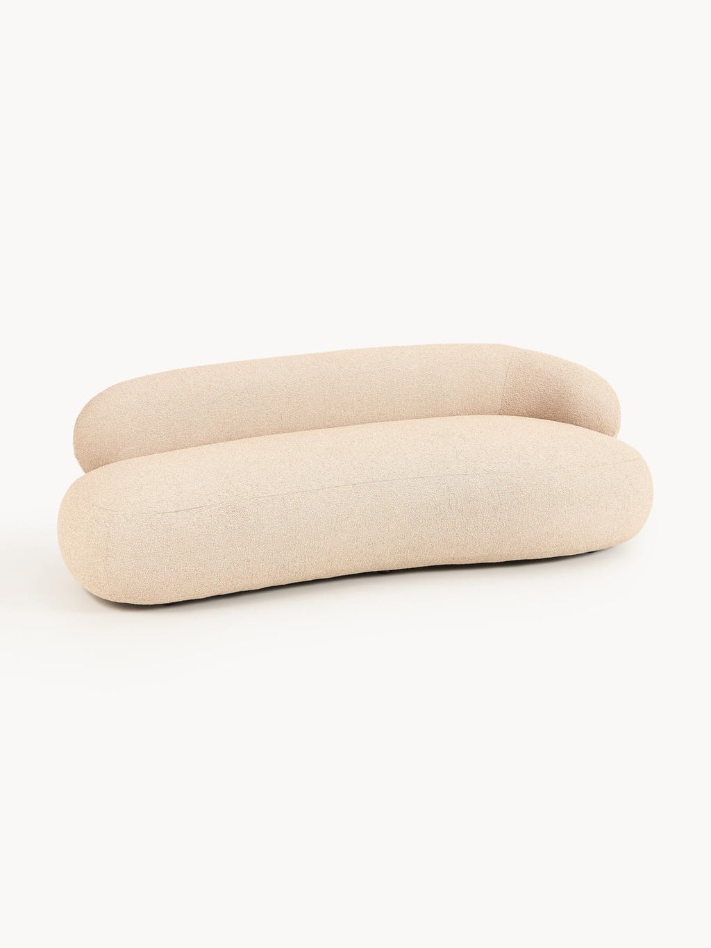 Alba Bouclé Sofa (3-seater) — Blush