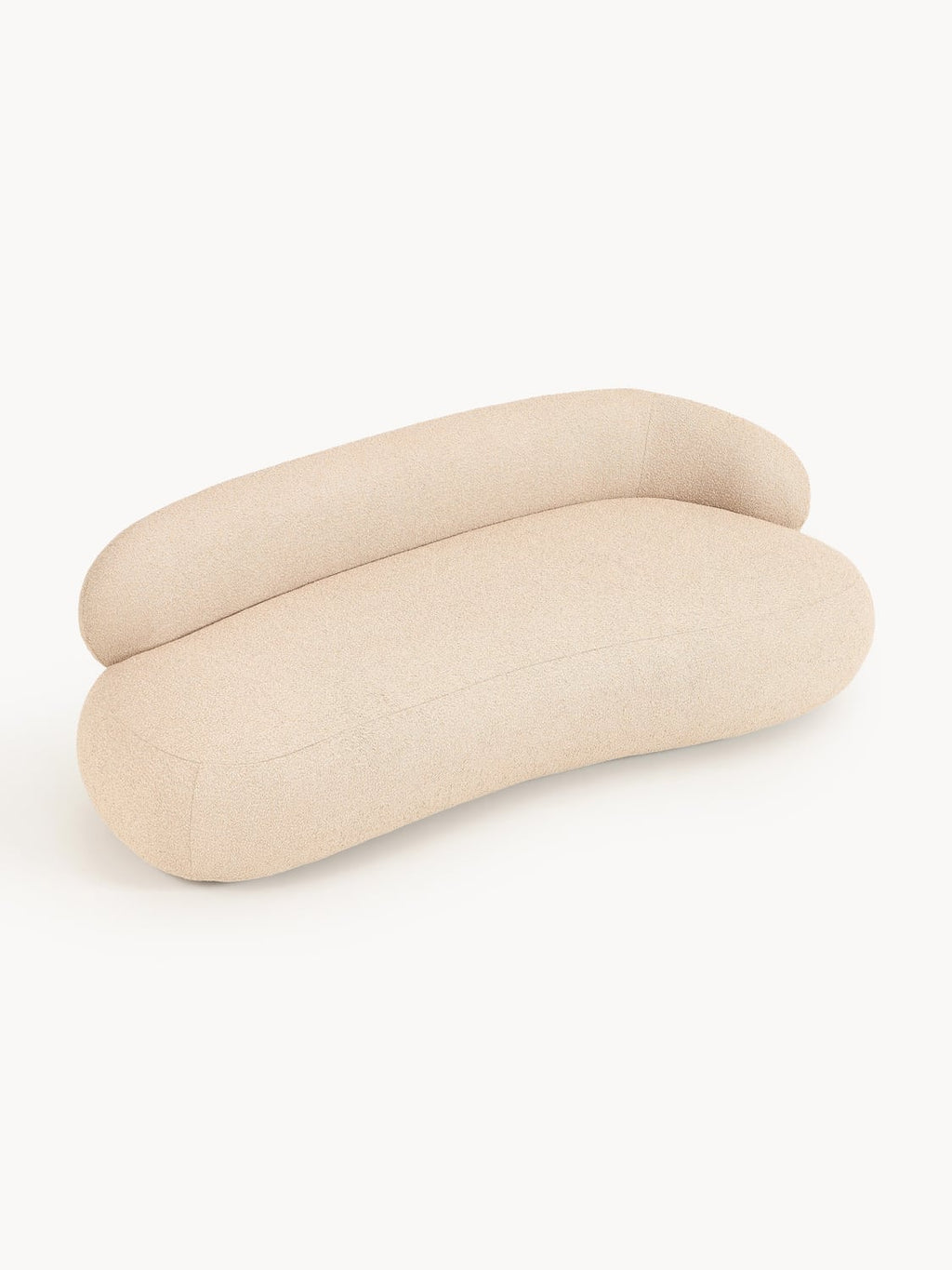 Alba Bouclé Sofa (3-seater) — Blush