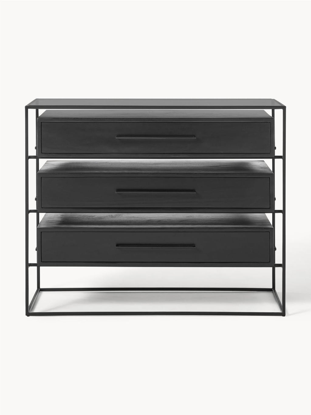 Lyle Chest of Drawers in Mango Wood — Anthracite