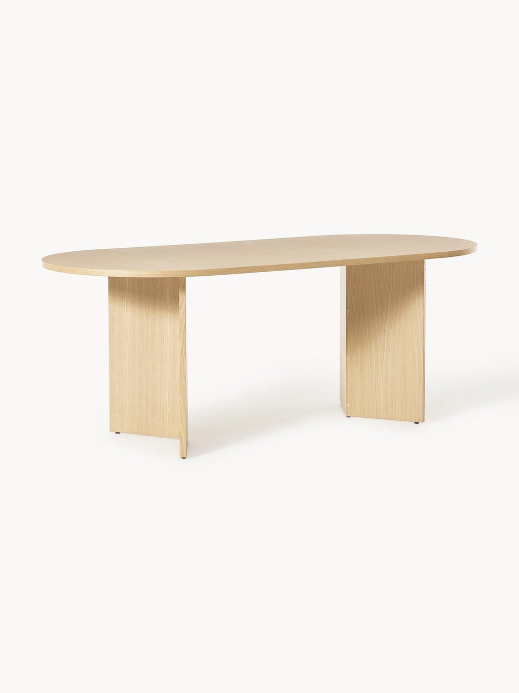 Toni Oval Wood-Dining Table, in various sizes — Beige