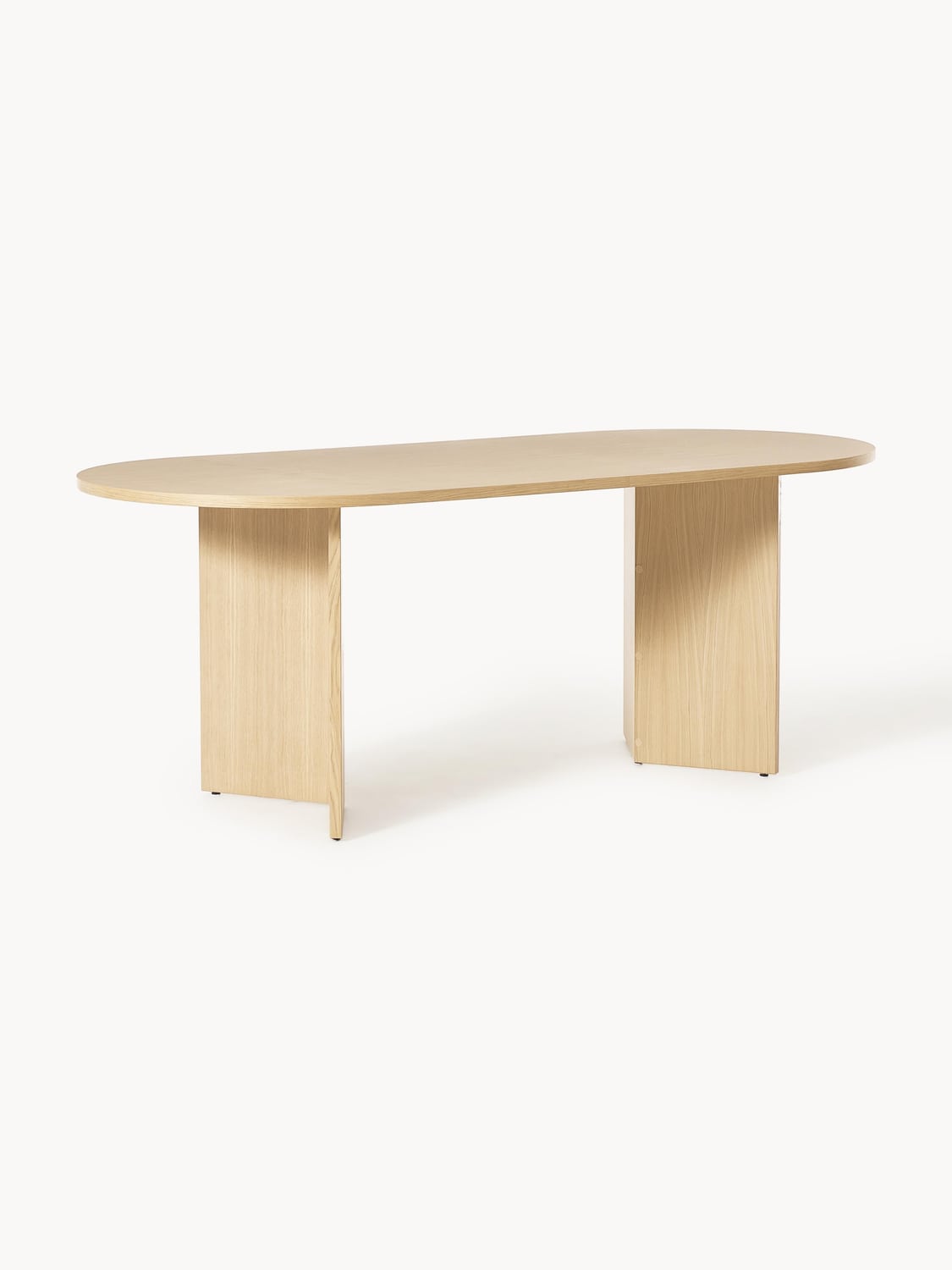 Toni Oval Wood-Dining Table, in various sizes — Beige