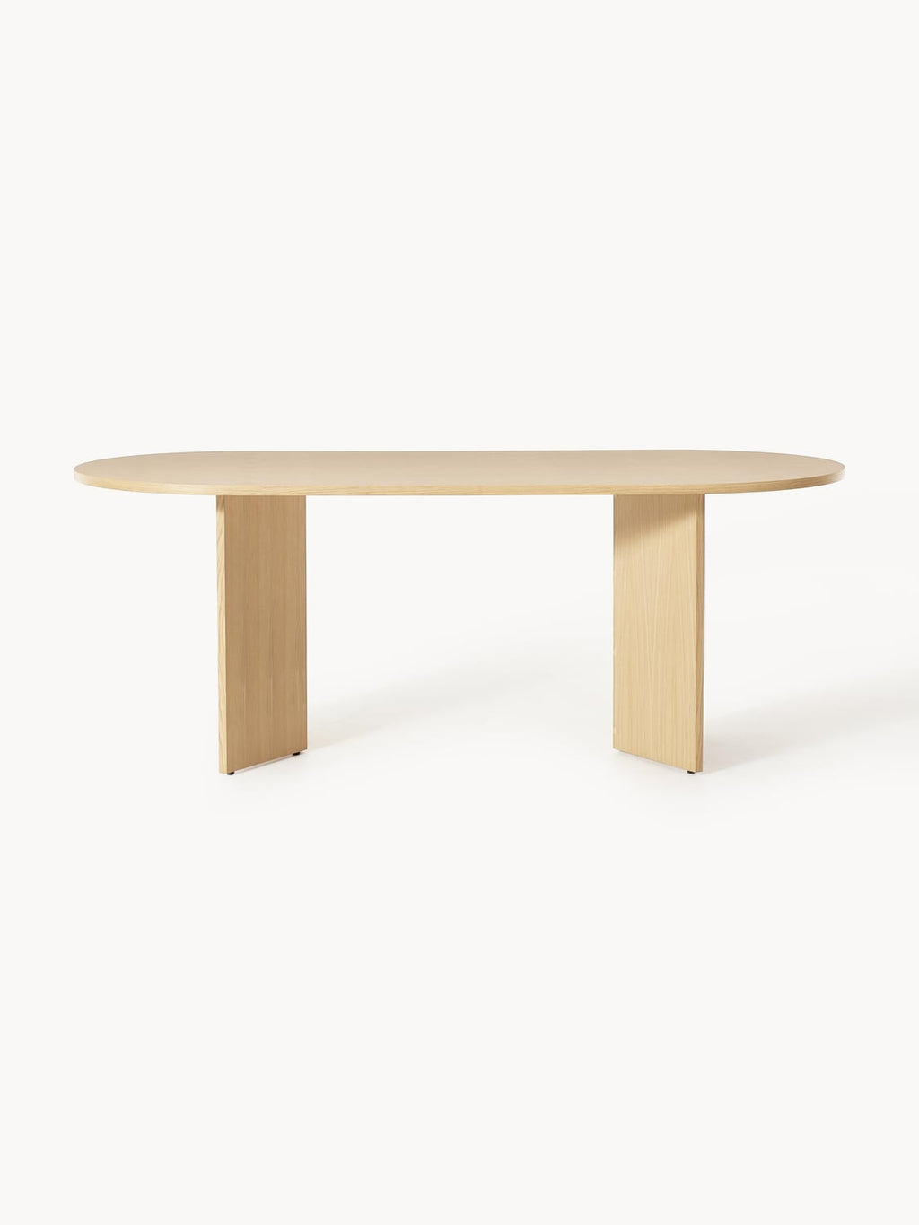 Toni Oval Wood-Dining Table, in various sizes — Beige