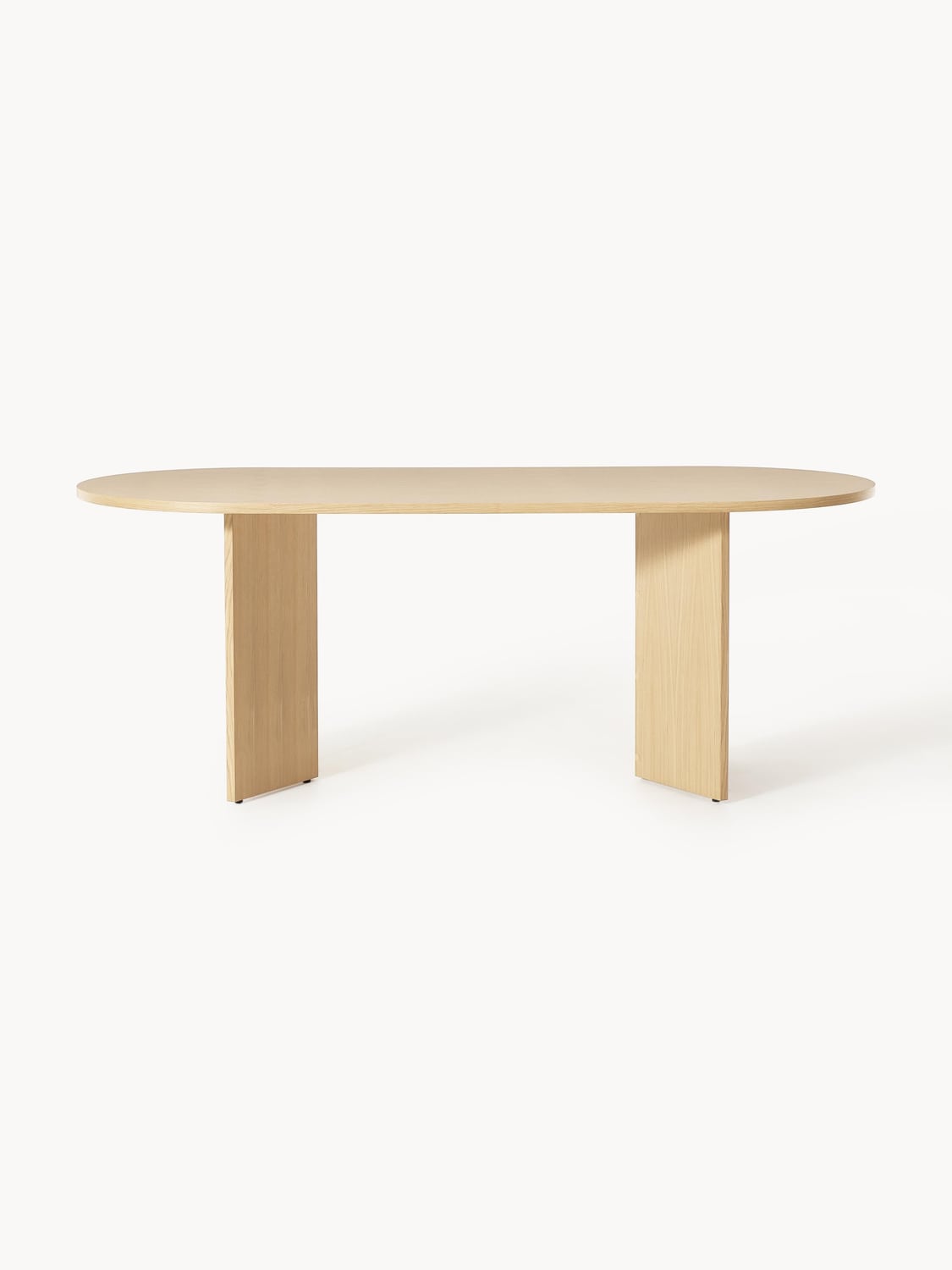 Toni Oval Wood-Dining Table, in various sizes — Beige
