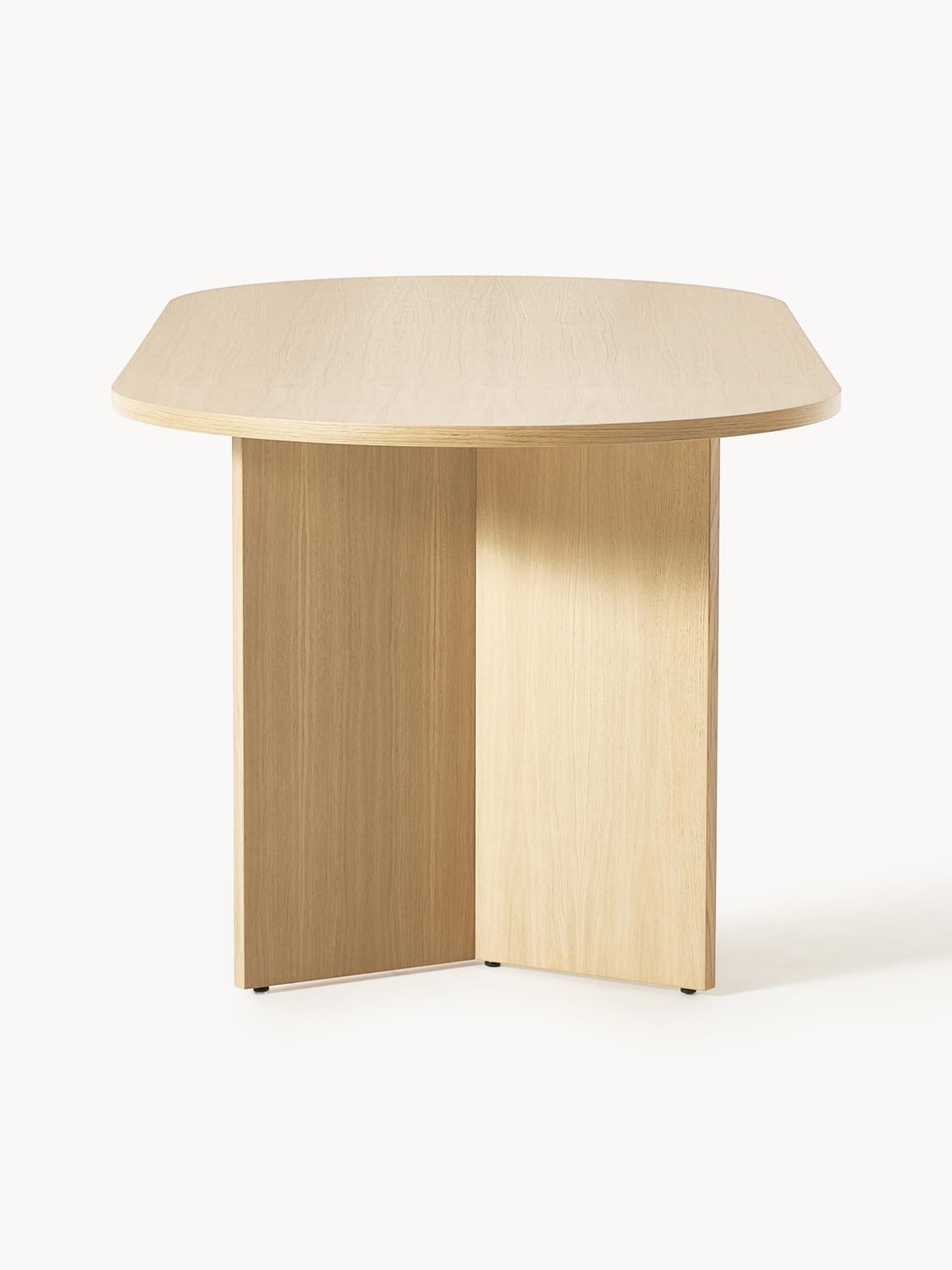 Toni Oval Wood-Dining Table, in various sizes — Beige