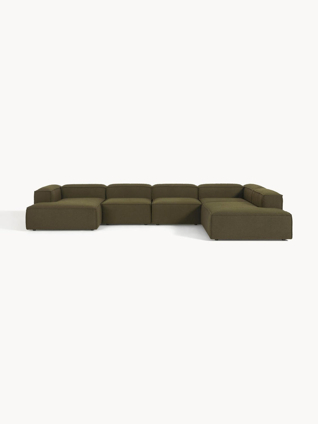 Lennon Modular XL Sofa in Bouclé — Green